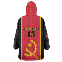 Custom Angola Football Kid Wearable Blanket Hoodie Come On Palancas Negras - Wonder Print Shop