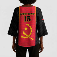 Custom Angola Football Kimono Sleeve Blouse Come On Palancas Negras - Wonder Print Shop