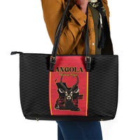 Angola Football Leather Tote Bag Come On Palancas Negras - Wonder Print Shop