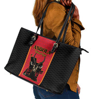 Angola Football Leather Tote Bag Come On Palancas Negras - Wonder Print Shop