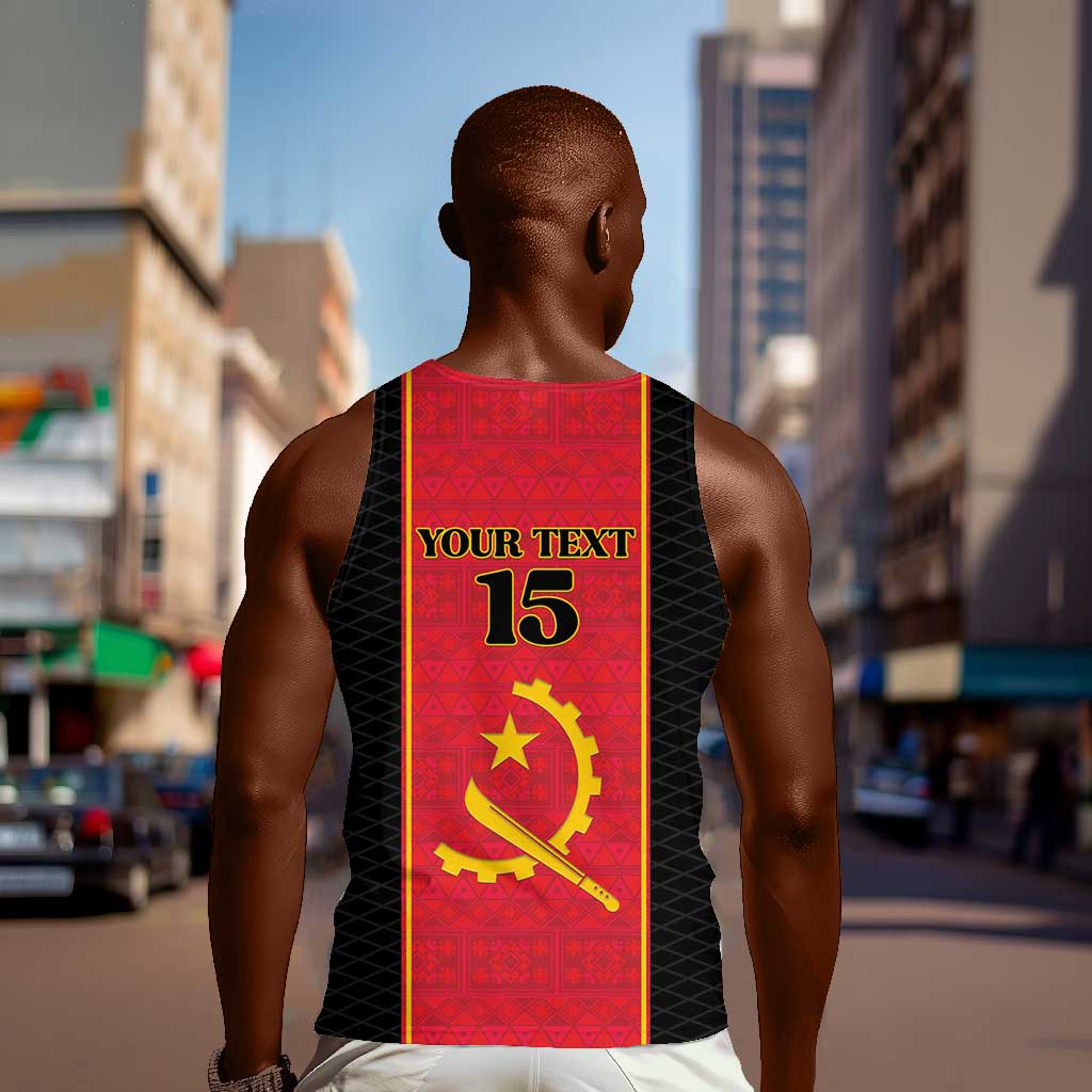 Custom Angola Football Men Tank Top Come On Palancas Negras - Wonder Print Shop