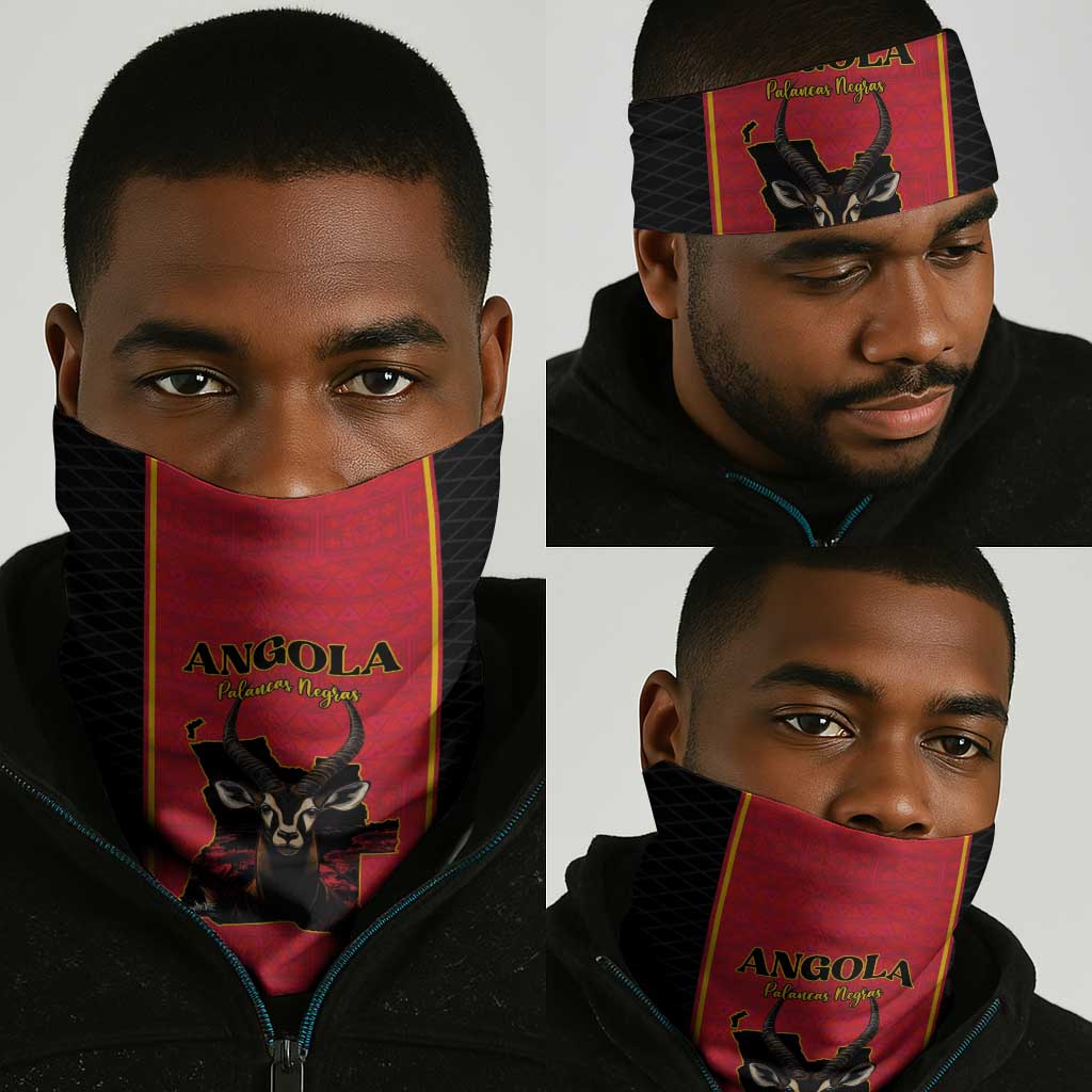 Angola Football Neck Gaiter Come On Palancas Negras - Wonder Print Shop