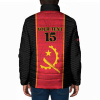 Custom Angola Football Padded Jacket Come On Palancas Negras - Wonder Print Shop