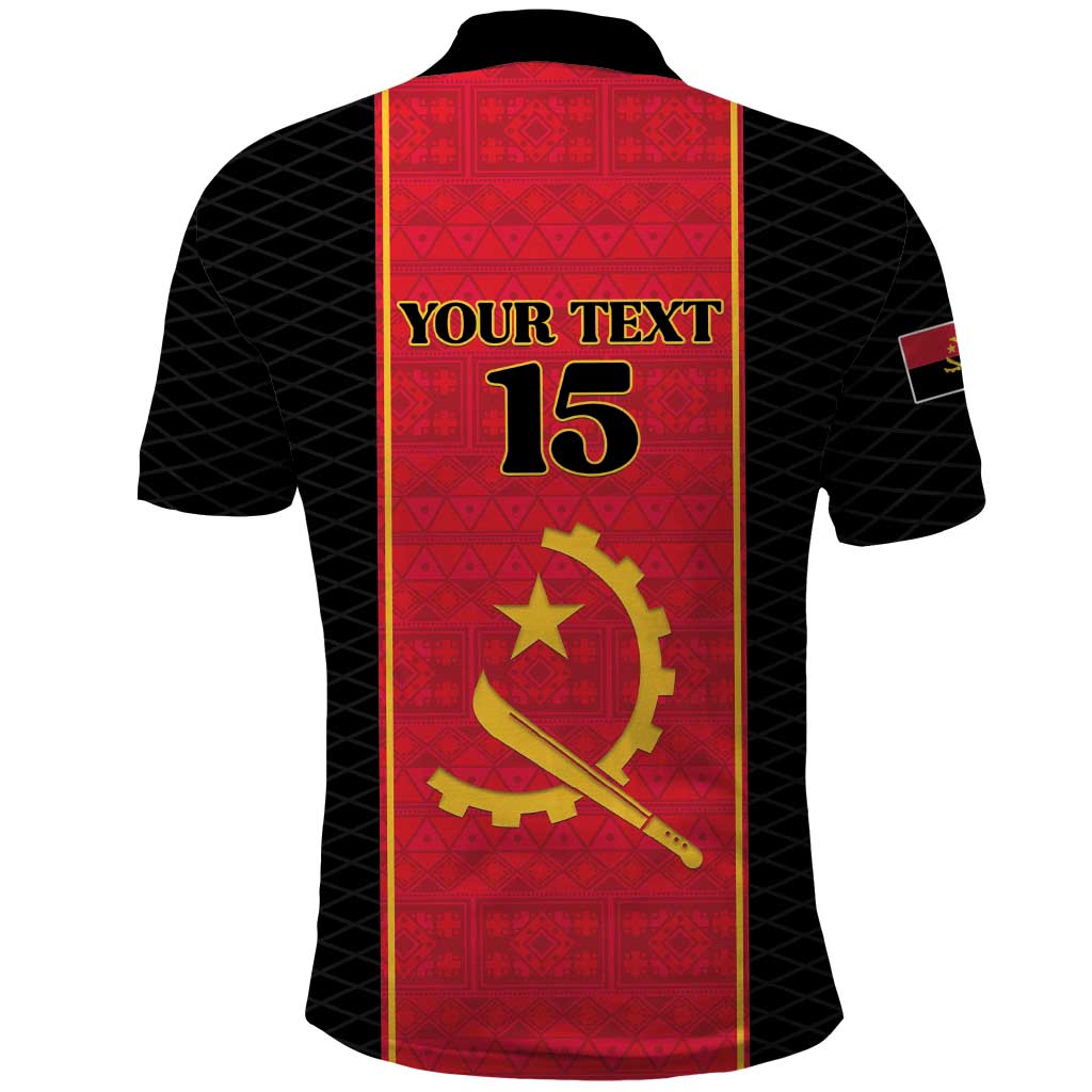Custom Angola Football Polo Shirt Come On Palancas Negras LT15