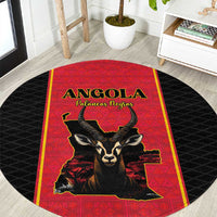 Angola Football Round Carpet Come On Palancas Negras - Wonder Print Shop