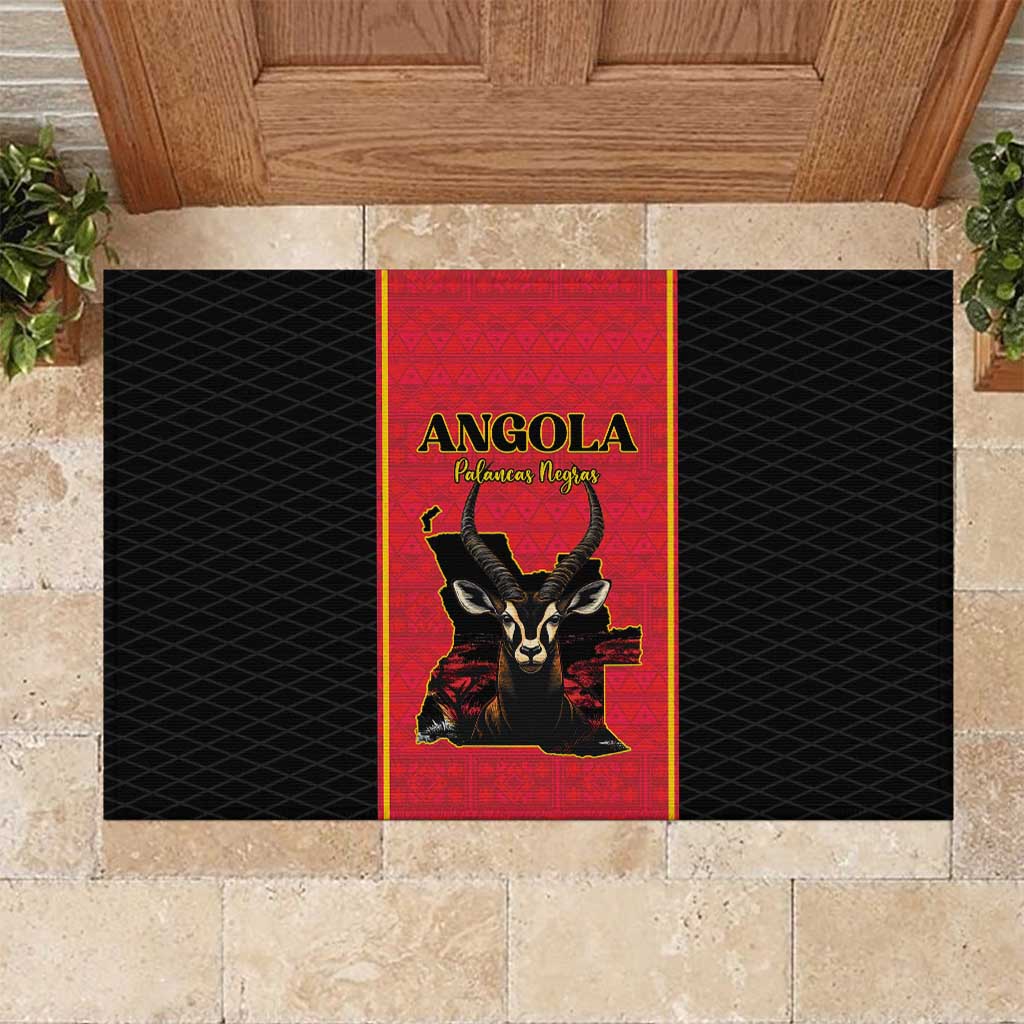 Angola Football Rubber Doormat Come On Palancas Negras - Wonder Print Shop