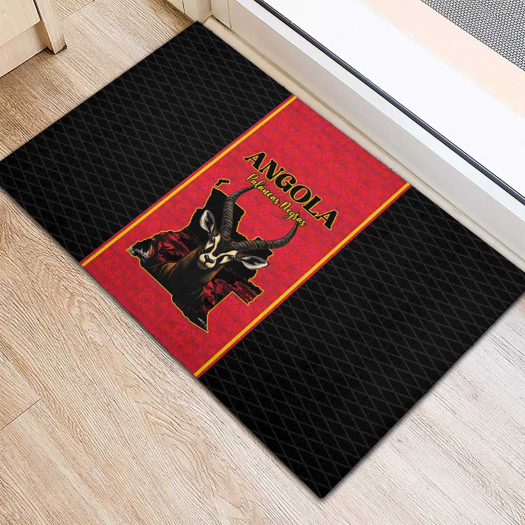 Angola Football Rubber Doormat Come On Palancas Negras - Wonder Print Shop