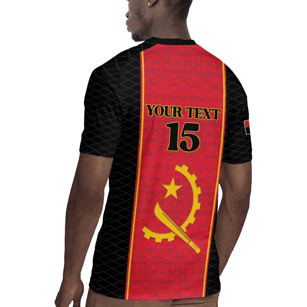 Custom Angola Football Rugby Jersey Come On Palancas Negras LT15