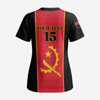 Custom Angola Football Scrub Top Come On Palancas Negras - Wonder Print Shop