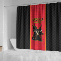 Angola Football Shower Curtain Come On Palancas Negras - Wonder Print Shop