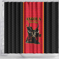 Angola Football Shower Curtain Come On Palancas Negras - Wonder Print Shop
