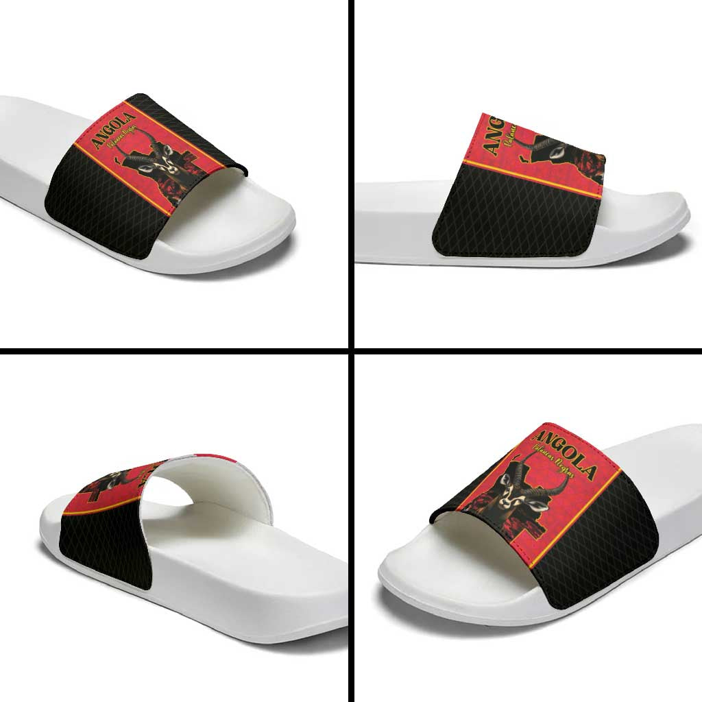 Angola Football Slide Sandals Come On Palancas Negras - Wonder Print Shop