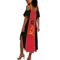 Custom Angola Football Summer Maxi Dress Come On Palancas Negras LT15