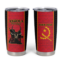 Custom Angola Football Tumbler Cup Come On Palancas Negras - Wonder Print Shop