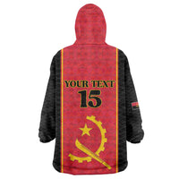 Custom Angola Football Wearable Blanket Hoodie Come On Palancas Negras - Wonder Print Shop