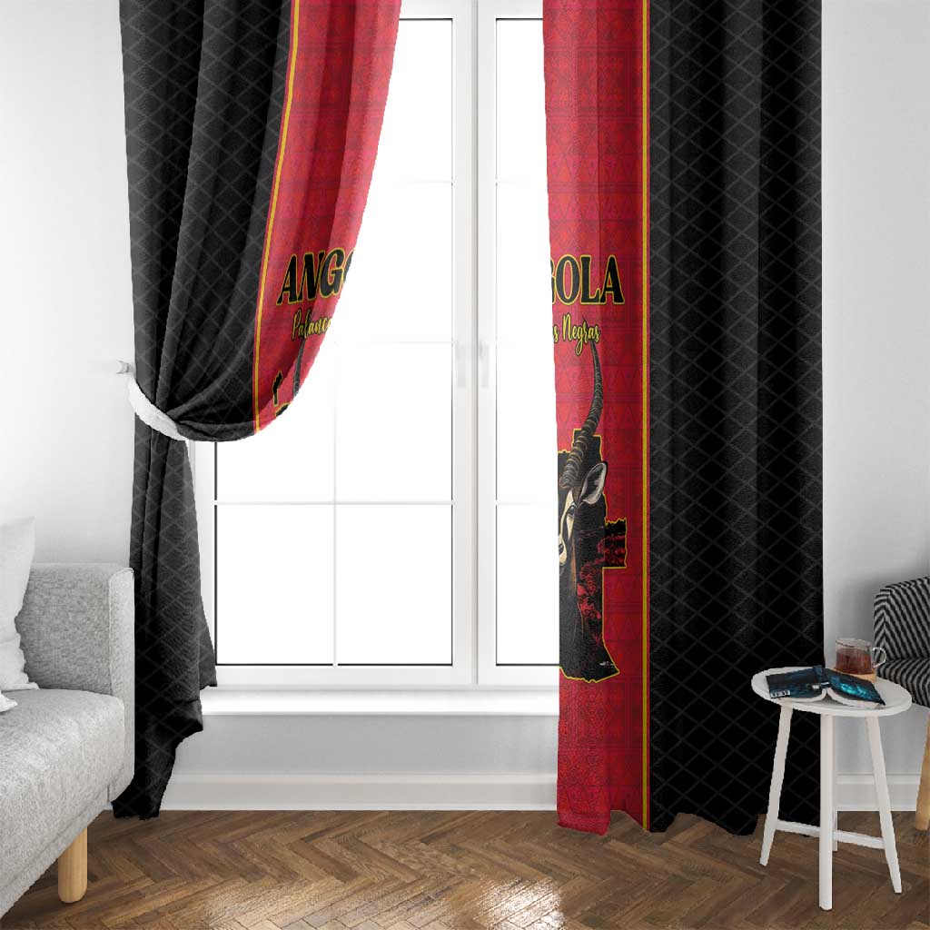 Angola Football Window Curtain Come On Palancas Negras - Wonder Print Shop