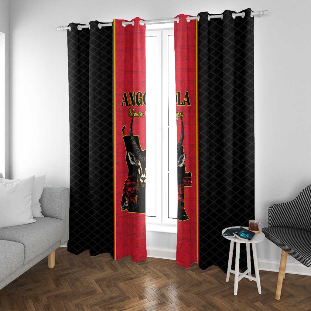 Angola Football Window Curtain Come On Palancas Negras - Wonder Print Shop