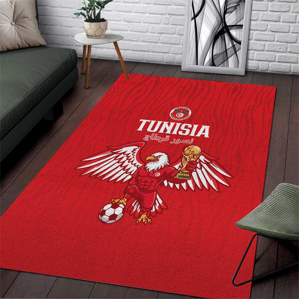 Tunisia Football Area Rug Eagles of Carthage Rise - Wonder Print Shop