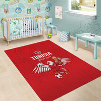 Tunisia Football Area Rug Eagles of Carthage Rise - Wonder Print Shop