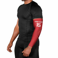 Custom Tunisia Football Arm Sleeves Eagles of Carthage Rise - Wonder Print Shop