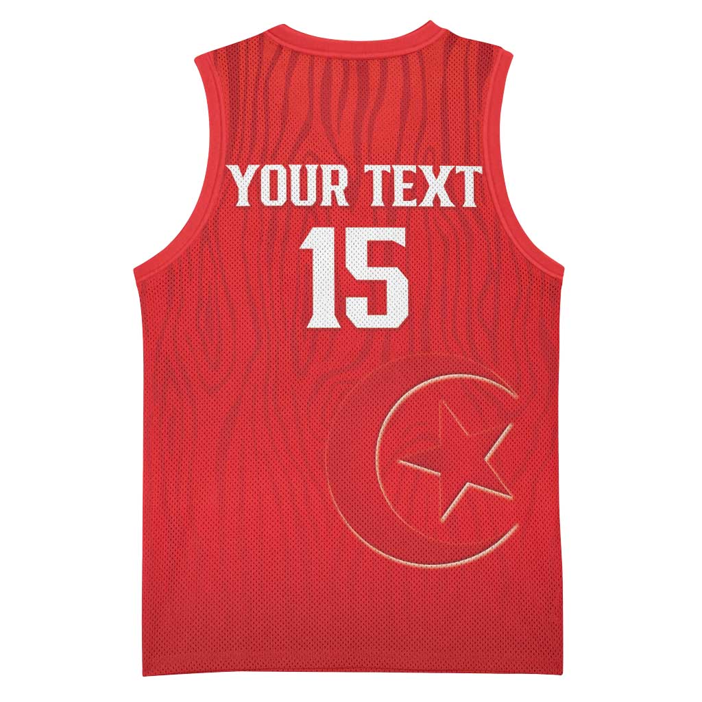Custom Tunisia Football Basketball Jersey Eagles of Carthage Rise - Wonder Print Shop