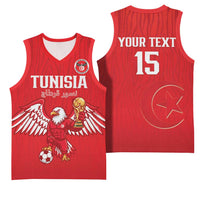 Custom Tunisia Football Basketball Jersey Eagles of Carthage Rise - Wonder Print Shop