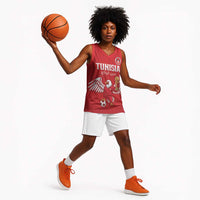 Custom Tunisia Football Basketball Jersey Eagles of Carthage Rise - Wonder Print Shop