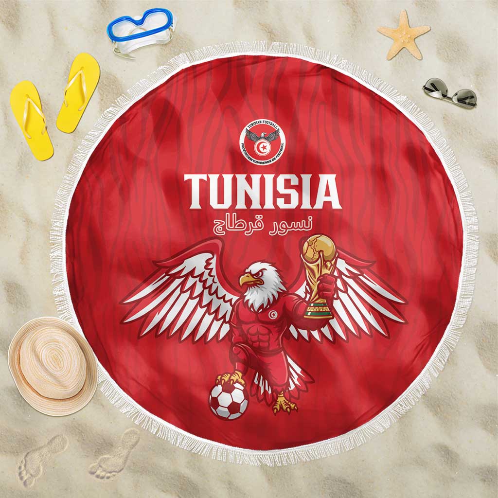 Tunisia Football Beach Blanket Eagles of Carthage Rise - Wonder Print Shop