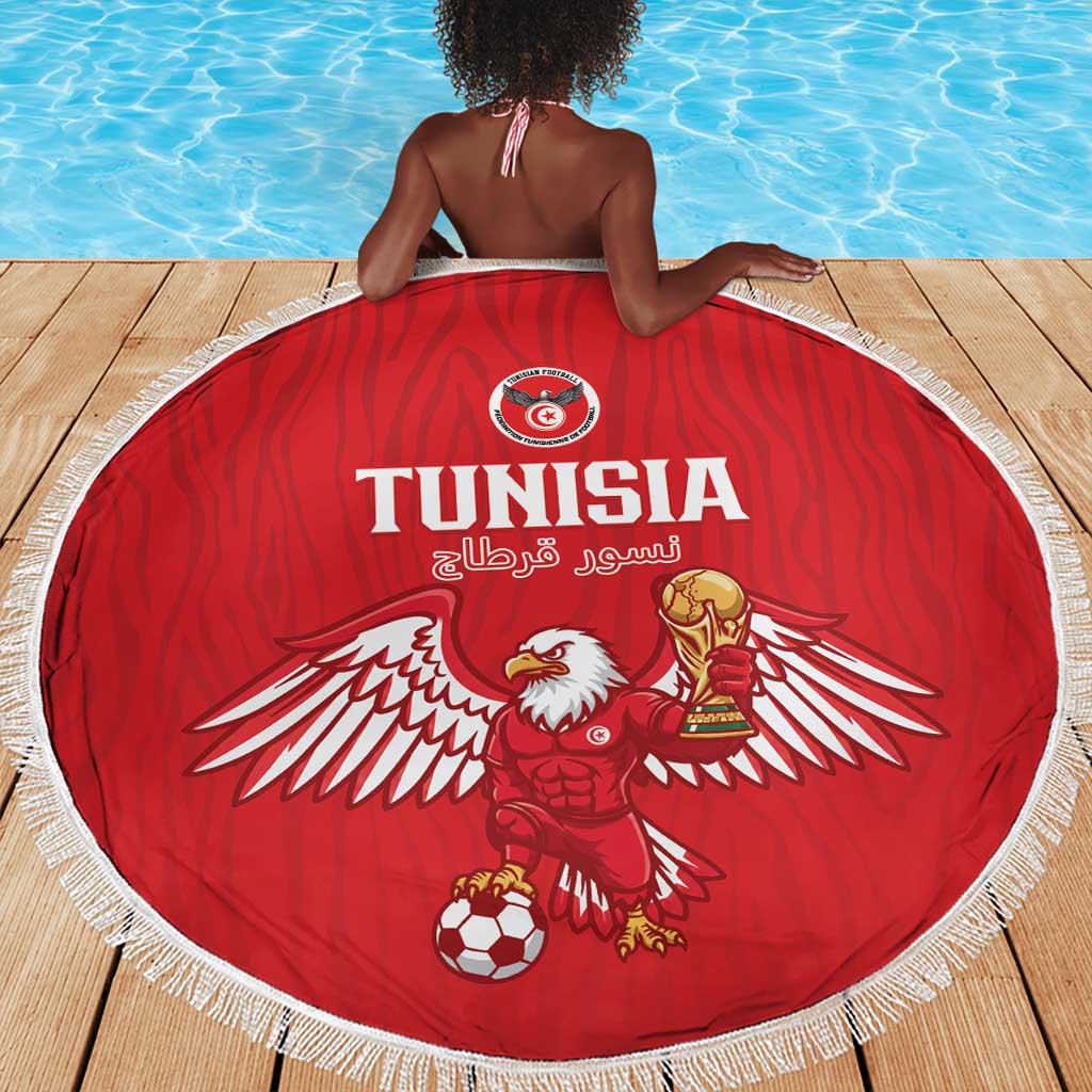 Tunisia Football Beach Blanket Eagles of Carthage Rise - Wonder Print Shop
