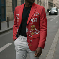 Custom Tunisia Football Blazer Eagles of Carthage Rise - Wonder Print Shop