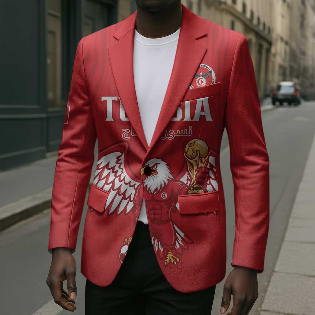 Custom Tunisia Football Blazer Eagles of Carthage Rise - Wonder Print Shop