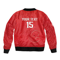 Custom Tunisia Football Bomber Jacket Eagles of Carthage Rise - Wonder Print Shop