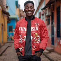 Custom Tunisia Football Bomber Jacket Eagles of Carthage Rise - Wonder Print Shop