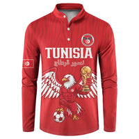 Custom Tunisia Football Button Sweatshirt Eagles of Carthage Rise
