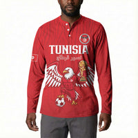 Custom Tunisia Football Button Sweatshirt Eagles of Carthage Rise