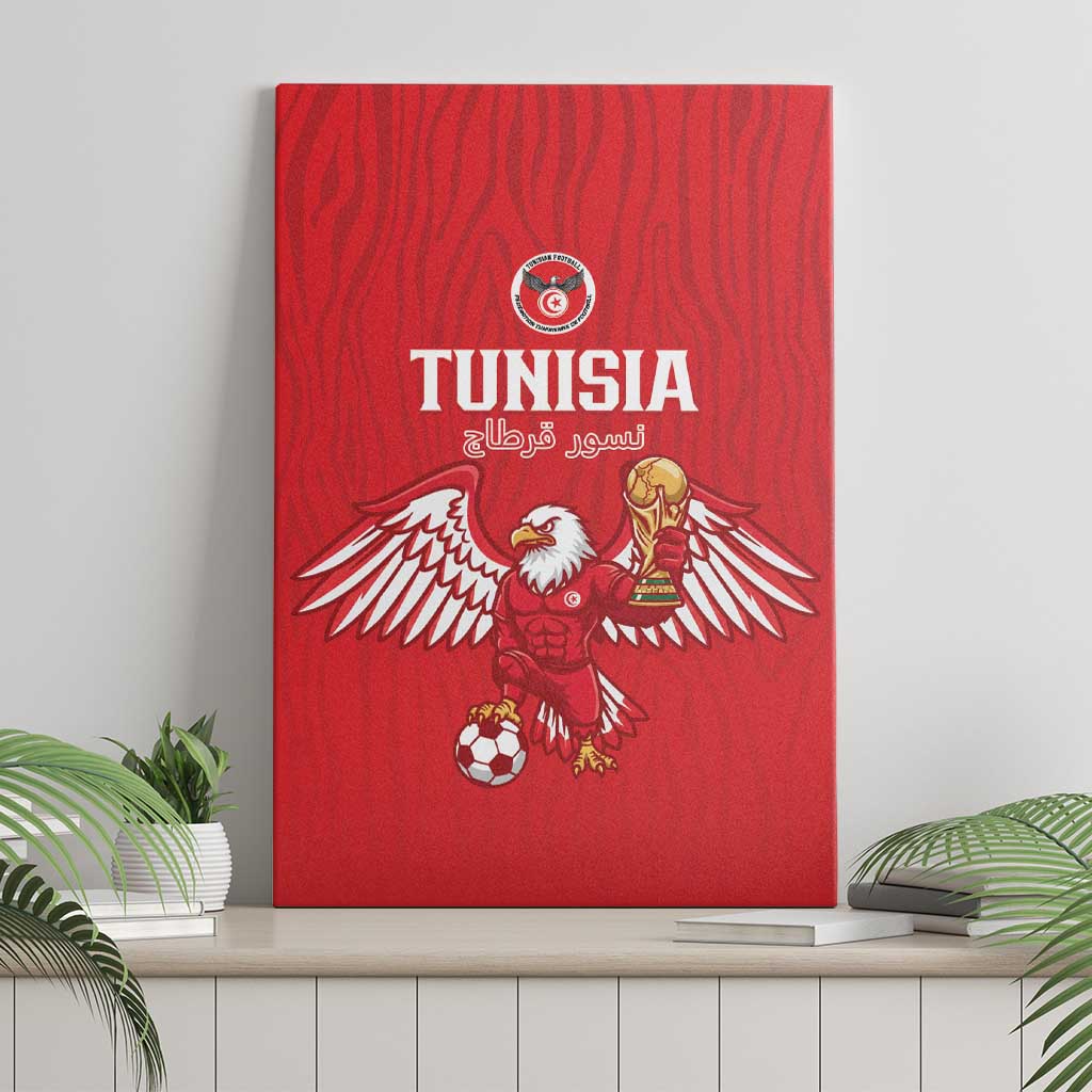 Tunisia Football Canvas Wall Art Eagles of Carthage Rise - Wonder Print Shop