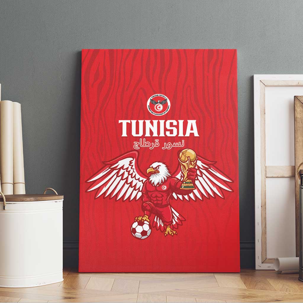 Tunisia Football Canvas Wall Art Eagles of Carthage Rise - Wonder Print Shop