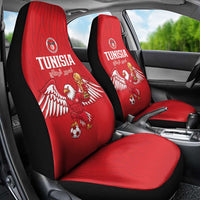 Tunisia Football Car Seat Cover Eagles of Carthage Rise - Wonder Print Shop