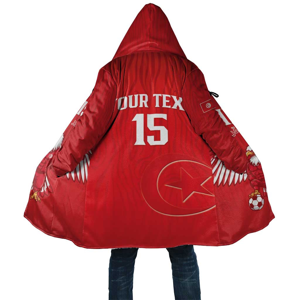 Custom Tunisia Football Cloak Eagles of Carthage Rise - Wonder Print Shop