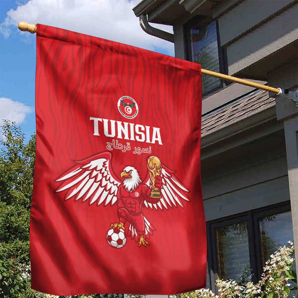 Tunisia Football Garden Flag Eagles of Carthage Rise - Wonder Print Shop