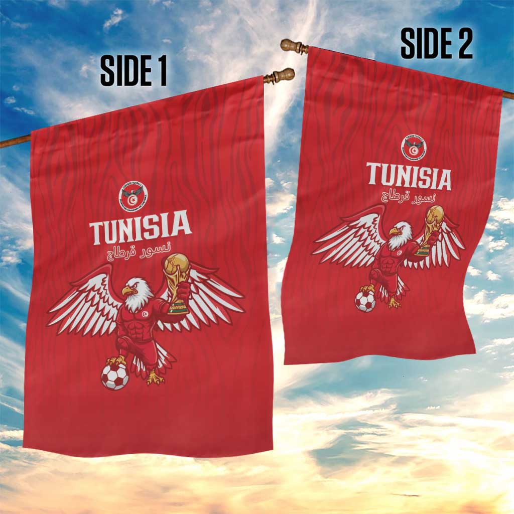 Tunisia Football Garden Flag Eagles of Carthage Rise - Wonder Print Shop