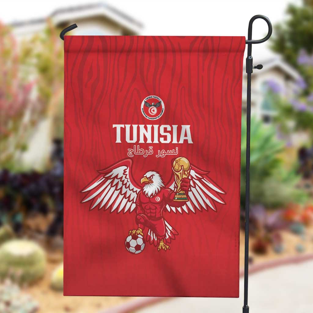 Tunisia Football Garden Flag Eagles of Carthage Rise - Wonder Print Shop