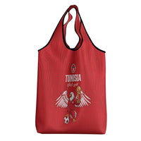 Tunisia Football Grocery Bag Eagles of Carthage Rise - Wonder Print Shop