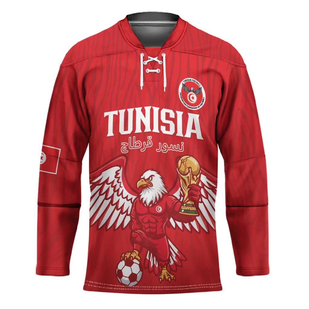 Custom Tunisia Football Hockey Jersey Eagles of Carthage Rise - Wonder Print Shop