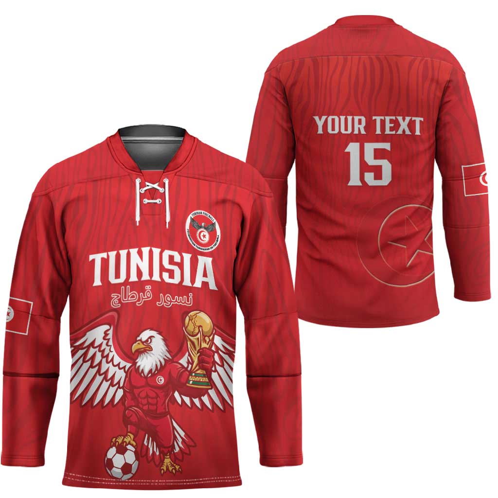 Custom Tunisia Football Hockey Jersey Eagles of Carthage Rise - Wonder Print Shop