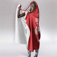 Tunisia Football Hooded Blanket Eagles of Carthage Rise - Wonder Print Shop