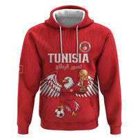 Custom Tunisia Football Hoodie Eagles of Carthage Rise - Wonder Print Shop