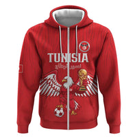 Custom Tunisia Football Hoodie Eagles of Carthage Rise - Wonder Print Shop