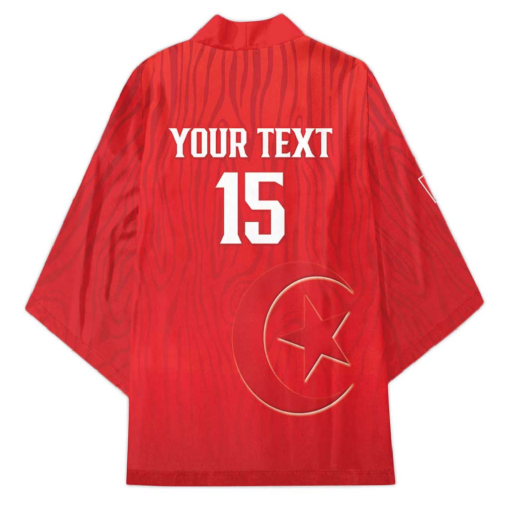 Custom Tunisia Football Kimono Eagles of Carthage Rise - Wonder Print Shop