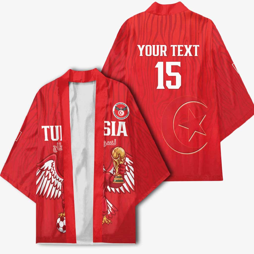 Custom Tunisia Football Kimono Eagles of Carthage Rise - Wonder Print Shop